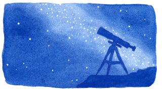 月や星を見るに・・